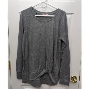 Juicy Couture Size XL Sweater Twisted Front Gray